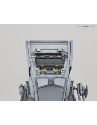 Kit de modelo AT-ST 1:48 Bandai Star Wars Gris