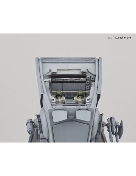 Kit de modelo AT-ST 1:48 Bandai Star Wars Gris