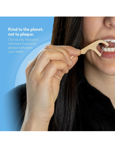 Palillos de Hilo Dental The Humble Co. Menta 200 Unidades