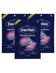 Encendedores de Hilo DenTek Comfort Clean para Encías Sensibles - 3 Paquetes de 150 Unidades