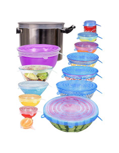 Tapas de Silicona Reutilizables Longzon 14 Piezas 7 Tamaños