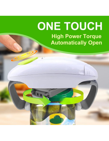 Abridor de Tarros Eléctrico YUNYOUXUAN para Artritis 340g