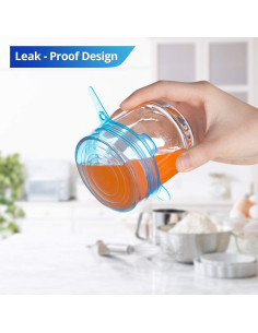 Tapas de Silicona Estirables Reutilizables 6PCS Daily Kisn 2