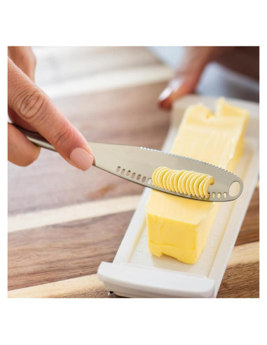 Cuchillo de Mantequilla Fría Houseify LISTO MANTEQUILLA 3-en-1