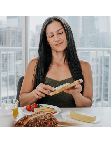 Cuchillo de Mantequilla Fría Houseify LISTO MANTEQUILLA 3-en-1