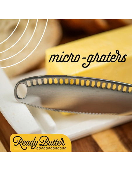 Cuchillo de Mantequilla Fría Houseify LISTO MANTEQUILLA 3-en-1