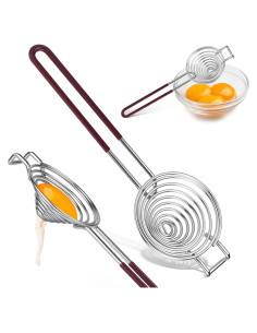 Separador de Huevos Acero Inoxidable CHGANG con Mango Largo