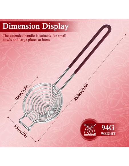 Separador de Huevos Acero Inoxidable CHGANG con Mango Largo