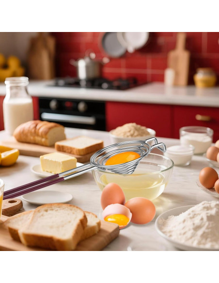 Separador de Huevos Acero Inoxidable CHGANG con Mango Largo