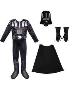 Disfraz Deluxe Darth Vader Niños Jazwares - Mono, Capa y Máscara 2
