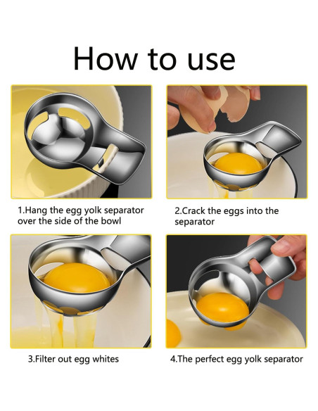Separador de Yemas de Huevo JIAXIN Acero Inoxidable Grado Alimenticio