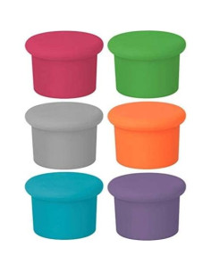 Tapones de Vino de Silicona Bricktown Supply Co. - 6 Piezas 2