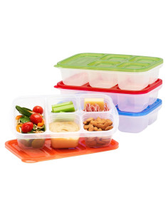 Bentgo Easyboxes - Recipientes de comida 5 compartimentos 4 unidades