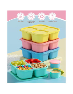 Juego de 4 Contenedores para Snacks Canfanni 473 ml BPA Free 2