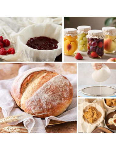 30 Paños de Queso FUMILE de Algodón Orgánico 50.8x50.8 cm