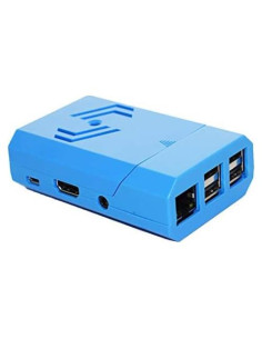 Caja protectora PiShell SB Components para Raspberry Pi 3 B+ azul