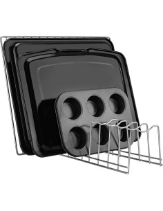 Organizador de tapas de olla Y.Z.Bros acero inoxidable 10.9x30.2 cm 2