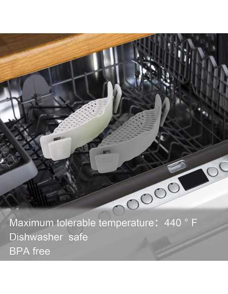 Colador de Silicona Clip-On Liboyixi para Ollas y Sartenes Colador de Silicona Clip-On Liboyixi para Ollas y Sartenes