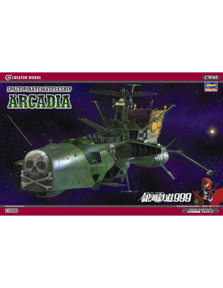 Kit de Modelo Hasegawa Nave Pirata Espacial Arcadia 1:1500