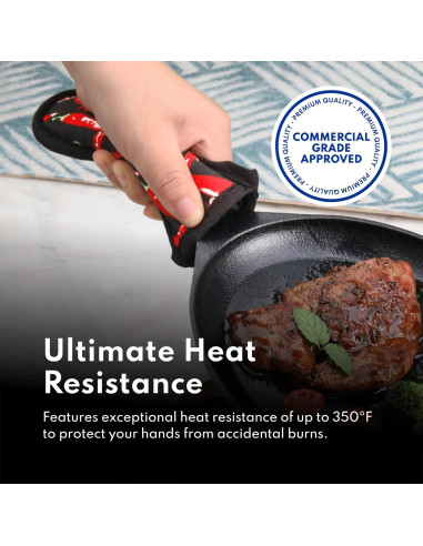 Cubierta de Mango de Sartén Nuevo Star Foodservice - Algodón, Juego de 6