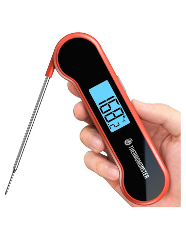 Termómetro Digital de Carne ThermoMonster Rojo 0.5s Preciso
