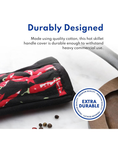 Cubierta de Mango de Sartén Nuevo Star Foodservice - Algodón, Juego de 6