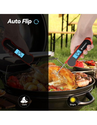 Termómetro Digital de Carne ThermoMonster Rojo 0.5s Preciso