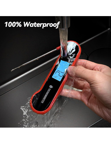Termómetro Digital de Carne ThermoMonster Rojo 0.5s Preciso