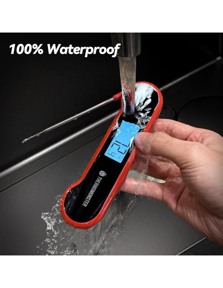 Termómetro Digital de Carne ThermoMonster Rojo 0.5s Preciso
