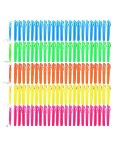 120 Mini Marcadores Fluorescentes Tolare Punta Chisel 8.5cm