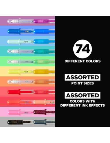 Set de 74 Bolígrafos de Gel SAKURA Gelly Roll Multicolor