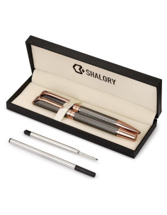 Juego de bolígrafos SHALORY de metal con recargas extra