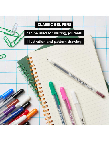 Set de 74 Bolígrafos de Gel SAKURA Gelly Roll Multicolor