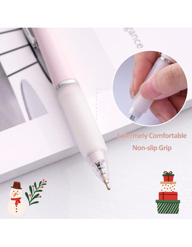 Bolígrafos Aisibeiger Tinta Negra 1.0mm Antideslizante (6 Pzs)