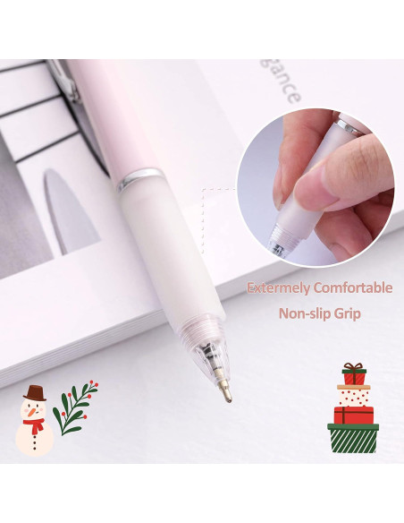 Bolígrafos Aisibeiger Tinta Negra 1.0mm Antideslizante (6 Pzs)