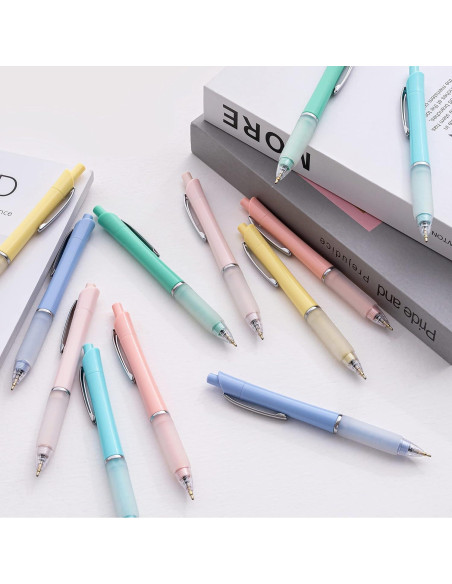 Bolígrafos Aisibeiger Tinta Negra 1.0mm Antideslizante (6 Pzs)