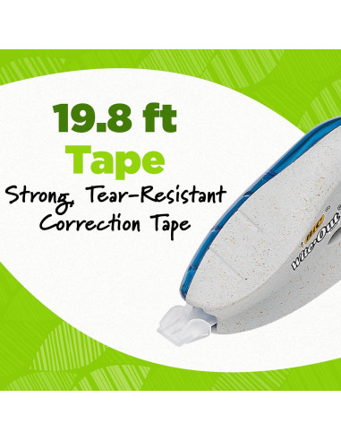 Cinta Correctora BIC Ecolutions Wite-Out 2 Unidades 6.04m