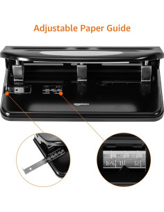 Perforadora 3 Agujeros Amazon Basics Semi-Ajustable 30 Hojas 2