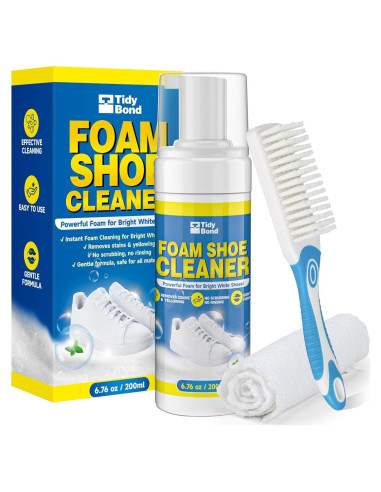 Kit Limpiador de Zapatos TidyBond 191.5 g - Espuma Sin Enjuague