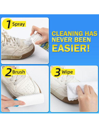 Kit Limpiador de Zapatos TidyBond 191.5 g - Espuma Sin Enjuague