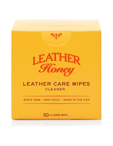 Toallitas Limpiadoras de Cuero Leather Honey - 10 Unidades