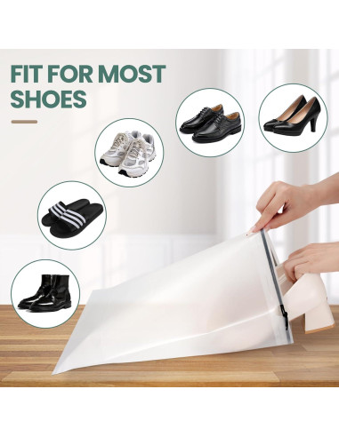 Paquete de 23 Bolsas Impermeables para Zapatos Inggix 30x40cm