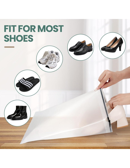 Paquete de 23 Bolsas Impermeables para Zapatos Inggix 30x40cm