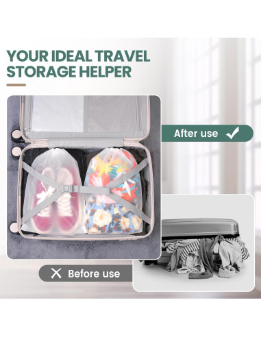 Paquete de 23 Bolsas Impermeables para Zapatos Inggix 30x40cm