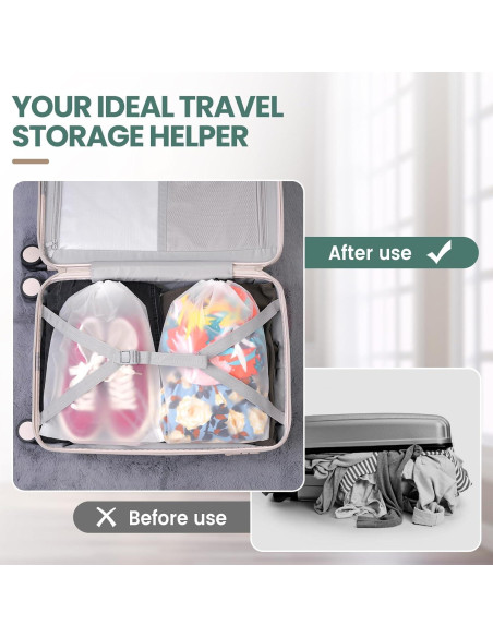 Paquete de 23 Bolsas Impermeables para Zapatos Inggix 30x40cm