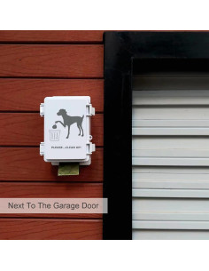 Dispensador de bolsas para excremento de perro Onybte blanco 2