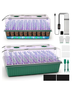 Kit de Inicio de Semillas Autorriego BlumWay 120 Celdas con Luz