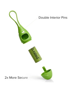 Dispensador de bolsas de excremento Earth Rated con 15 bolsas 2