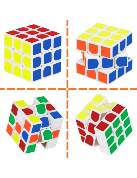 Paquete de 20 Mini Cubos de Rompecabezas Libay 3x3 para Niños