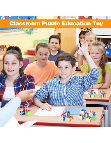 Paquete de 20 Mini Cubos de Rompecabezas Libay 3x3 para Niños